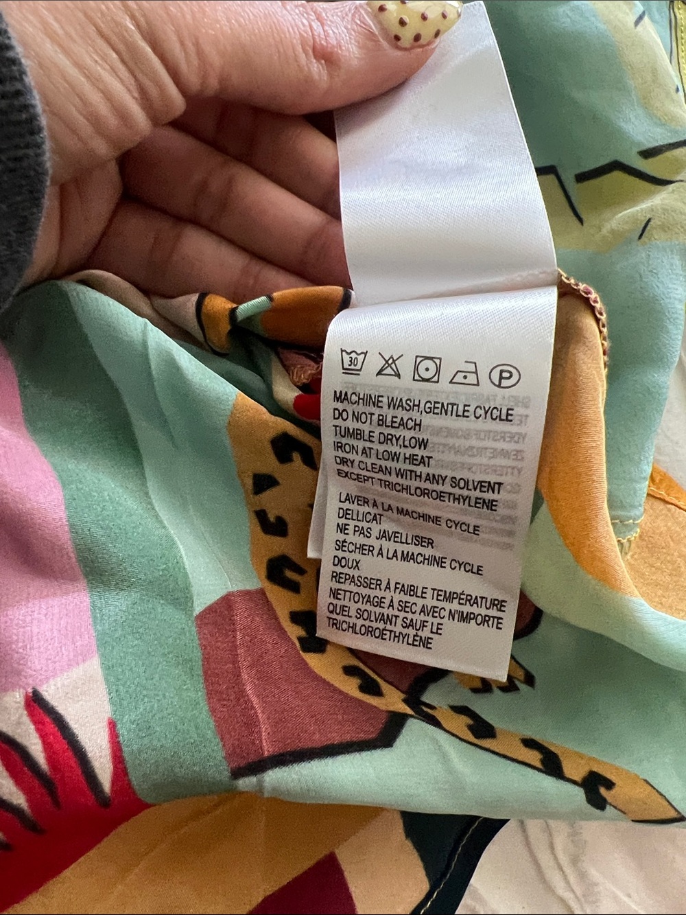 Farm Rio Tropical Patchwork Button-Up Shirt - Picture 9 of 10